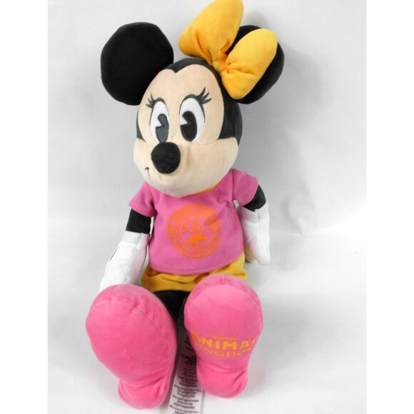 Disney Parks Dinoland USA Plush Minnie Mouse Dino Institute Animal Kingdom 16 In - Picture 1 of 5